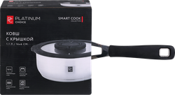 Ковш PLATINUM CHOICE Smart Cook, нержавеющая сталь, силикон, 1.1л, Арт. LF-SS1, фото