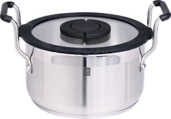 Кастрюля PLATINUM CHOICE Smart Cook, нержавеющая сталь, силикон, 2.4л, Арт. LF-SS2, фото