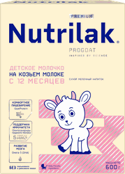 Молочко детское NUTRILAK 3 Premium на козьем молоке, с 12 месяцев, 600г, крупный план