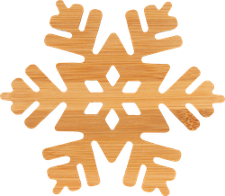Подставка под горячее HOMECLUB Snowflake 16х0,7см, бамбук, Арт. SWNY-1, крупный план