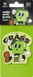 Изображение товара Ароматизатор автомобильный GRASS Смайл яблоко, подвесной, Арт. ST-1480