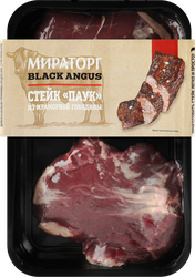Стейк из мраморной говядины МИРАТОРГ Паук Black Angus, 330г, картинка