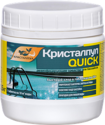 Средство дезинфицирующее для бассейнов КРИСТАЛПУЛ Quick, Арт. 110124, 500г, изображение