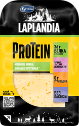 Сыр полутвердый LAPLANDIA ProTein 33%, нарезка, без змж, 120г, картинка