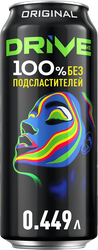 Напиток энергетический DRIVE ME Оригинальный тонизирующий газированный,  0.449л, детальное фото