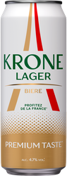 Пиво светлое KRONE Lager Biere пастеризованное 4,7%, 0,45л, картинка