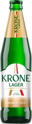 Пиво светлое KRONE Lager Biere пастеризованное 4,7%, 0,45л, крупный план