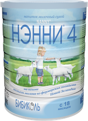 Напиток молочный НЭННИ 4 на основе козьего молока, с 18 месяцев, 800г, фото