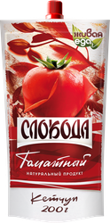 Кетчуп СЛОБОДА Томатный, 200г, вид