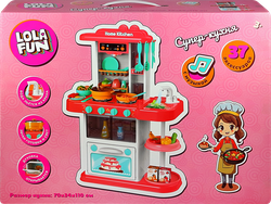 Набор игровой LOLAFUN Кухня со световыми и звуковыми эффектами, 70х34,2х110см, Арт. DW889-166, фото