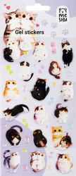 Наклейки гелевые MESHU Cute kittens, 10х23см, детальное фото