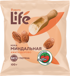 Мука миндальная ЛЕНТА LIFE, 100г, вид