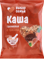 Каша гречневая ВЫБОР СЕМЬИ с грибами, 35г, картинка
