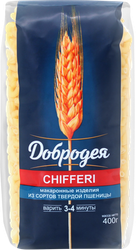 Макароны ДОБРОДЕЯ Chifferi группа А высший сорт, 400г, фотография