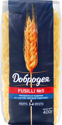 Макароны ДОБРОДЕЯ Fusilli №5 группа А высший сорт, 400г, фотография