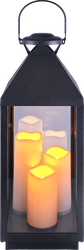 Светильник-фонарь Platinum Choice, со свечами, теплый белый, 60см, серый, картинка