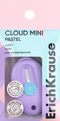 Нож канцелярский ERICHKRAUSE Cloud Mini Pastel, мини формат, в ассортименте, фото