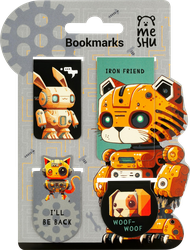 Закладки магнитные для книг MESHU Iron friend, матовая ламинация, 4шт, изображение