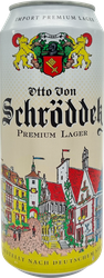 Пиво светлое OTTO VON SCHRODDER Premium Lager фильтрованное пастеризованное 4,9%, 0,5л, фотография