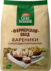 Вареники СЕЛО ЗЕЛЕНОЕ Фермерский обед, с молодым картофелем, 700г, изображение