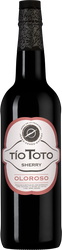 Вино крепленое ликерное TIO TOTO Олоросо Херес ординарное, 0.75л, крупный план