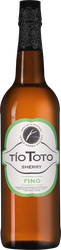 Вино крепленое ликерное TIO TOTO Фино Херес ординарное, 0.75л, крупный план