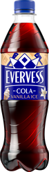 Напиток EVERVESS Cola Vanilla Ice Ванильное мороженое сильногазированный, 0.5л, фото