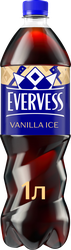 Напиток EVERVESS Cola Vanilla Ice Ванильное мороженое сильногазированный, 1л, картинка