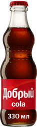 Напиток ДОБРЫЙ Cola сильногазированный, 0.33л, фотография