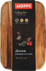 Доска разделочная HOPPS Acacia, 36x24x1,5см, дерево акации, Арт. RB-2, изображение