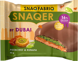 Печенье протеиновое SNAQ FABRIQ с фисташковой пастой с хрустящим тестом и карамелью, глазированное, 45г, вид