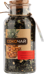 Сокочай черный BEFRUITBE Ананас, яблоко, мята, 140г, изображение