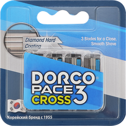 Кассеты сменные для станка DORCO 3 лезвия, 4шт, фото