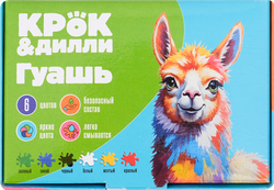 Гуашь КРОК&ДИЛЛИ 6 цветов по 17мл, картинка