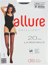 Чулки женские ALLURE Brilliant La Rochelle 20 den nero 3, картинка