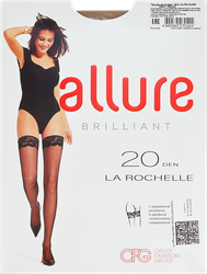 Чулки женские ALLURE Brilliant La Rochelle 20 den visone 4, фото