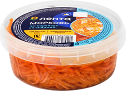Морковь ЛЕНТА По-корейски со спаржей, 300г, фотография