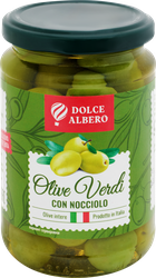 Оливки с косточкой DOLCE ALBERO&nbsp;зеленые, 180г, фотография