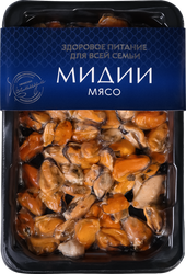 Мидии варено-мороженые ШИФУДО мясо 200/300, 300г, картинка