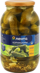 Корнишоны маринованные ЛЕНТА, 1.5л, детальное фото