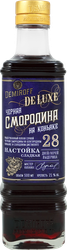 Настойка DEMIROFF Черная смородина на коньяке 21%, сладкая, 0.5л, крупный план