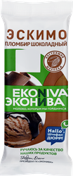 Мороженое ЭКОНИВА Пломбир шоколадный в шоколаде 12%, без змж, эскимо, 80г, фото