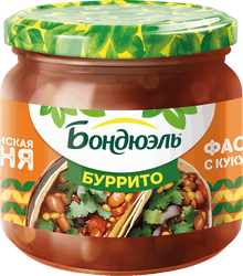 Фасоль красная БОНДЮЭЛЬ По-мексикански, с кукурузой в соусе Буррито, 350мл, изображение