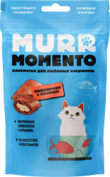 Лакомство для кошек MURR MOMENTO Подушечки с лососем, 60г, вид