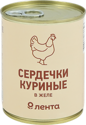 Сердечки куриные ЛЕНТА в желе, 350г, картинка