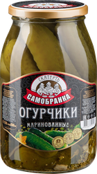 Огурчики маринованные СКАТЕРТЬ-САМОБРАНКА хрустящие, 1,5кг, вид