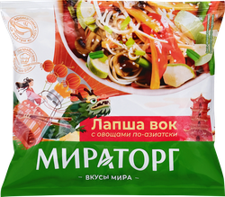 Лапша МИРАТОРГ Вок, с овощами По-азиатски, 400г, изображение