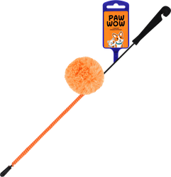 Игрушка PAW WOW Удочка с шуршиком, дразнилка на резинке, 70см, крупный план