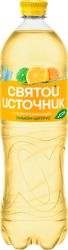 Вода+Сок СВЯТОЙ ИСТОЧНИК Вода Лимон-цитрус, газированная, 1л, фото
