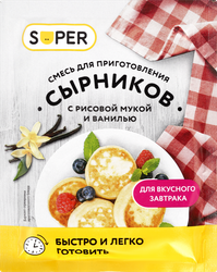 Смесь для приготовления сырников SUPER Ванильные, на рисовой муке, 50г, картинка